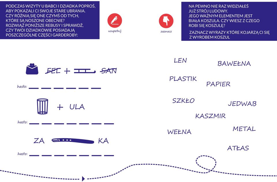 STRÓJ LUDWY. JEG WŻNYM ELEMENTEM JEST BIŁ KSZUL. CZY WIESZ Z CZEG RBI SIĘ KSZULĘ?