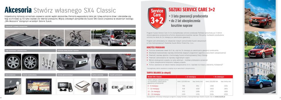 Więcej ciekawych pomysłów dla Suzuki SX4 Classic znajdziesz w obszernym katalogu SX4 Akcesoria dostępnym w każdym Salonie Suzuki.