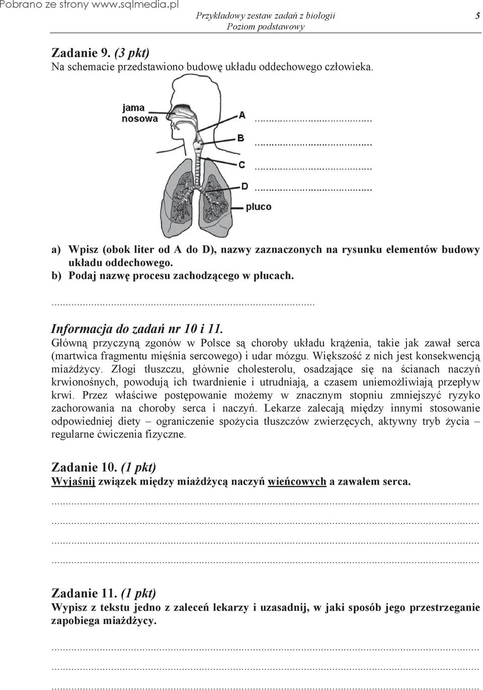 G ówn przyczyn zgonów w Polsce s choroby uk adu kr enia, takie jak zawa serca (martwica fragmentu mi nia sercowego) i udar mózgu. Wi kszo z nich jest konsekwencj mia d ycy.