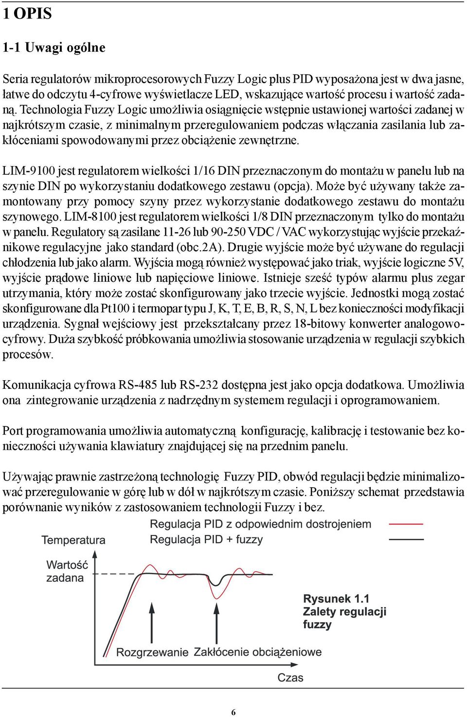 obci¹ enie zewnêtrzne. -9100 jest regulatorem wielkoœci 1/16 DIN przeznaczonym do monta u w panelu lub na szynie DIN po wykorzystaniu dodatkowego zestawu (opcja).