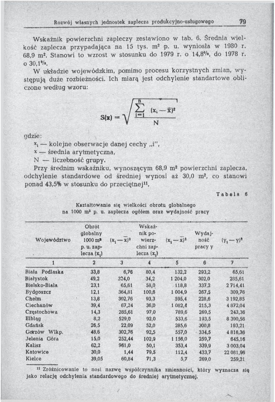 Ich m iarą jest odchylenie standartow e obliczone w edług wzoru: -----"-------1 S(x) ( Х, - Х ) г N gdzie: xi kolejne obserw acje danej cechy i, x średnia ary tm etyczna, N liczebność grupy.