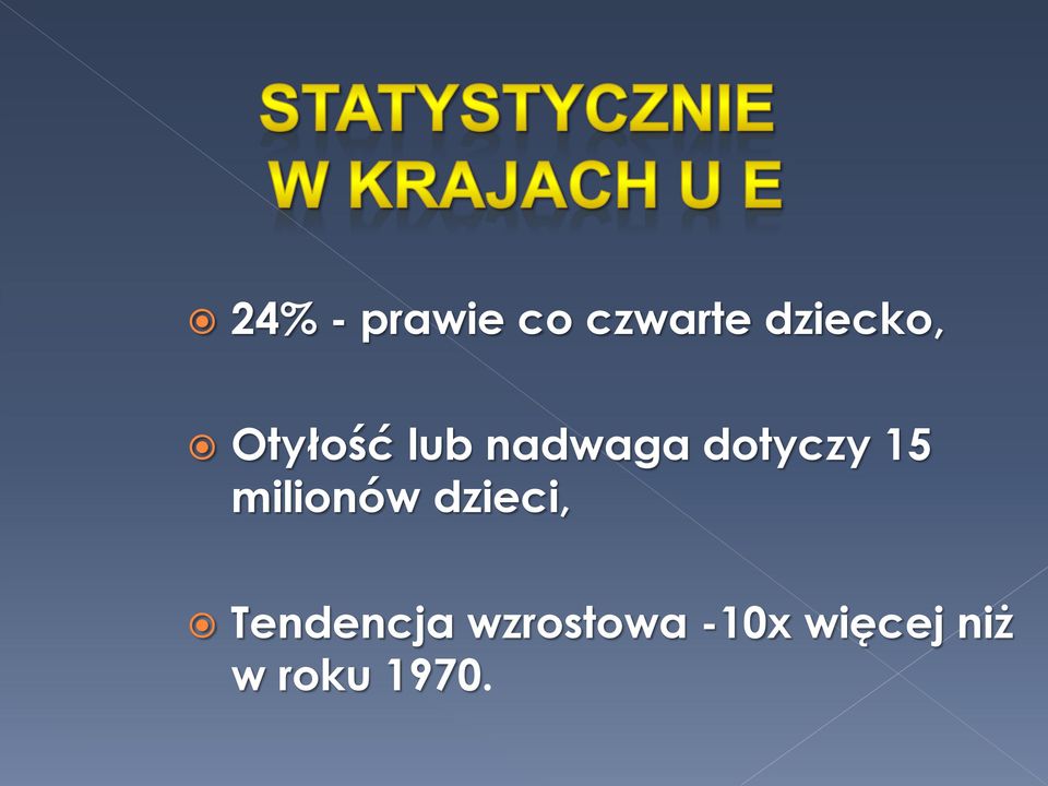 milionów dzieci, Tendencja