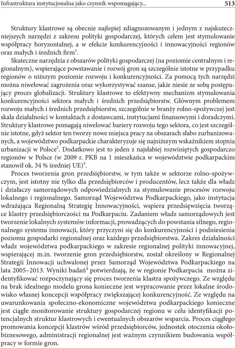 efekcie konkurencyjności i innowacyjności regionów oraz małych i średnich firm 1.