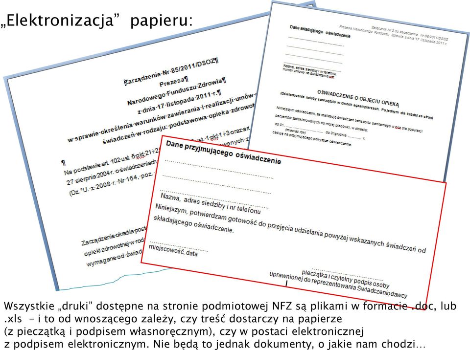 xls i to od wnoszącego zależy, czy treść dostarczy na papierze (z pieczątką i