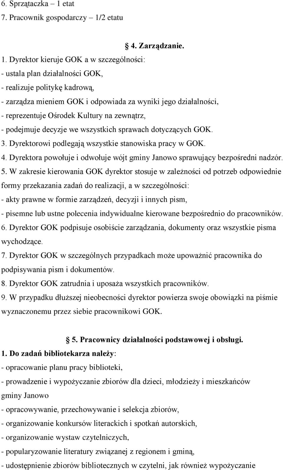 2 etatu 4. Zarządzanie. 1.