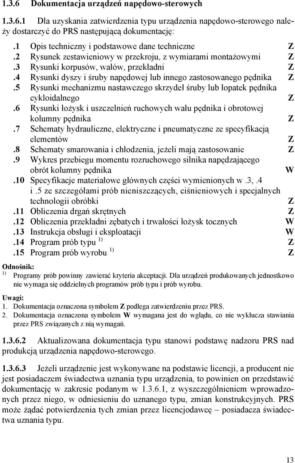 4 Rysunki dyszy i śruby napędowej lub innego zastosowanego pędnika Z.5 Rysunki mechanizmu nastawczego skrzydeł śruby lub łopatek pędnika cykloidalnego Z.