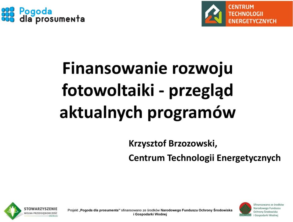 aktualnych programów Krzysztof