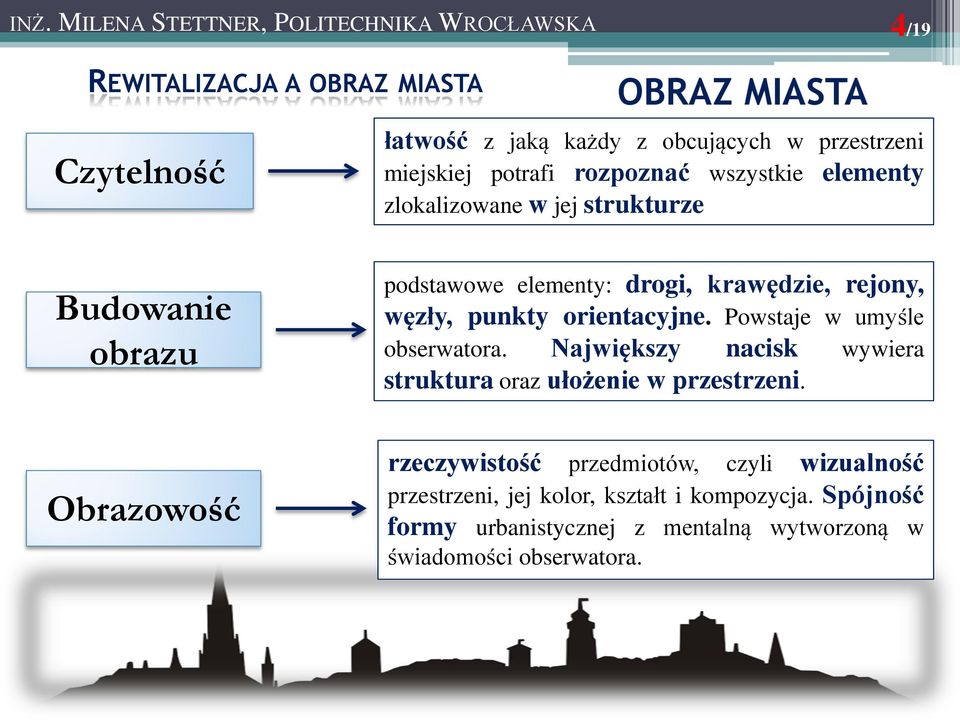 orientacyjne. Powstaje w umyśle obserwatora. Największy nacisk wywiera struktura oraz ułożenie w przestrzeni.