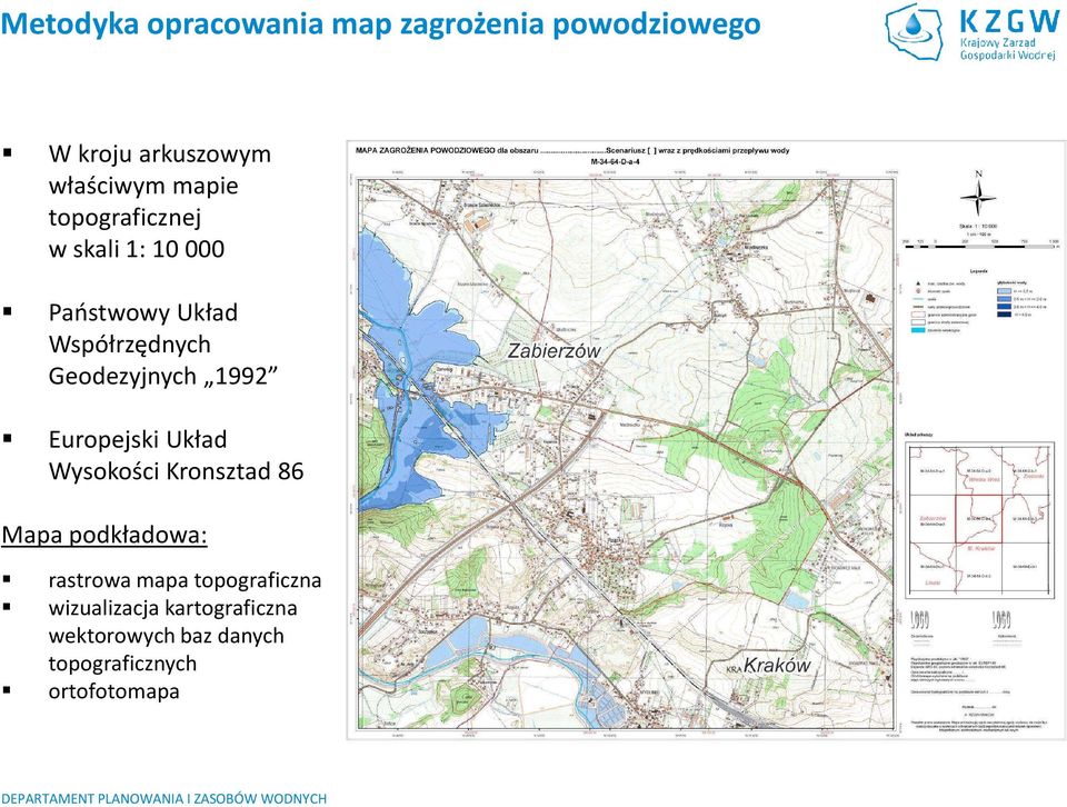 1992 Europejski Układ Wysokości Kronsztad 86 Mapa podkładowa: rastrowa mapa