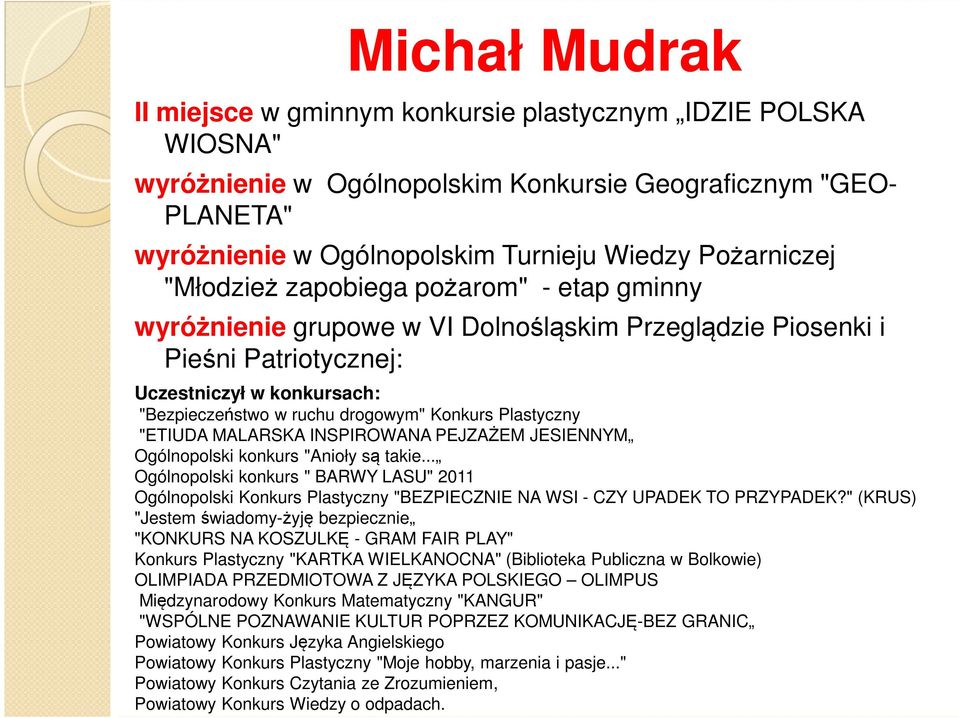 Konkurs Plastyczny "ETIUDA MALARSKA INSPIROWANA PEJZAŻEM JESIENNYM Ogólnopolski konkurs "Anioły są takie.