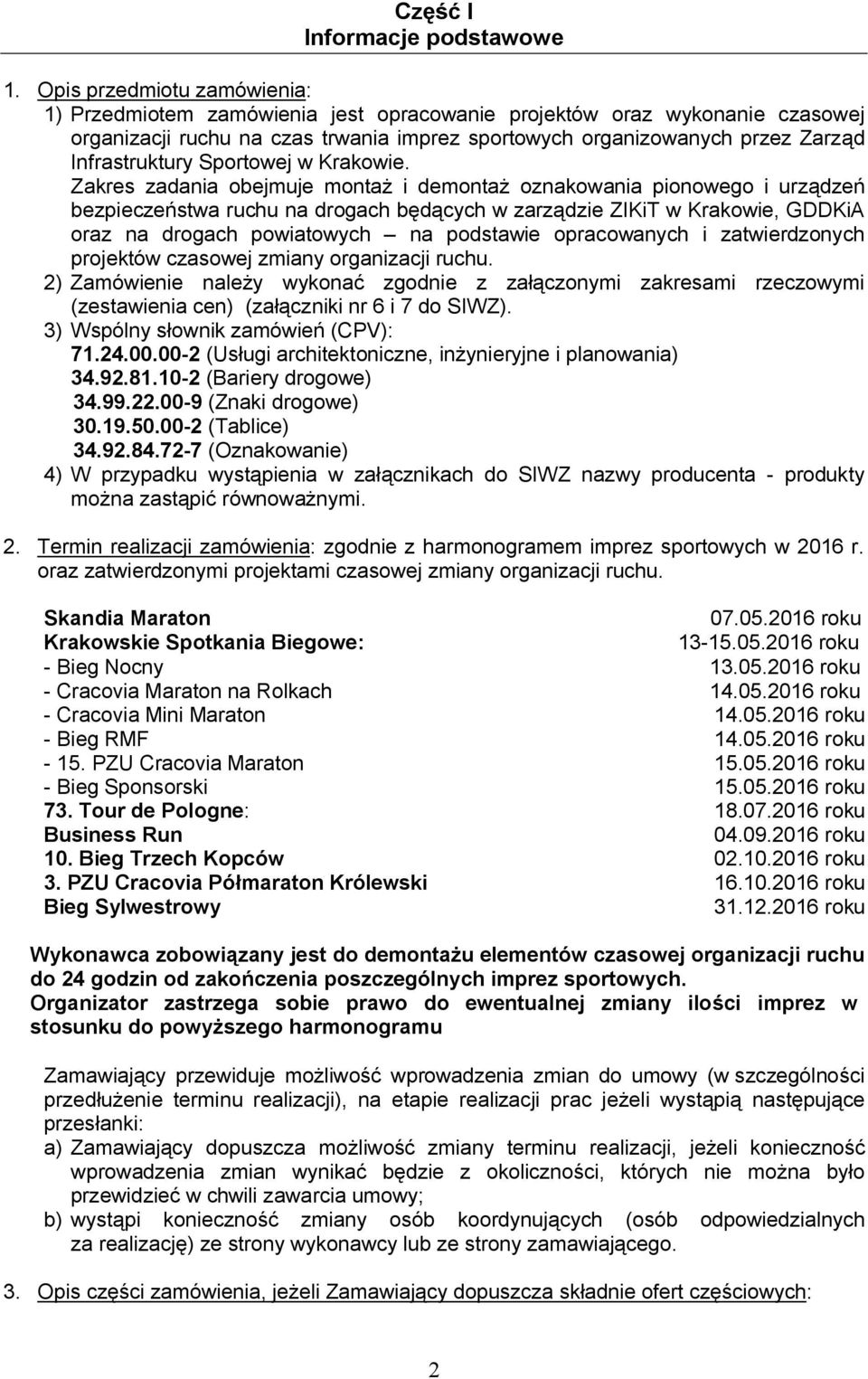 Sportowej w Krakowie.