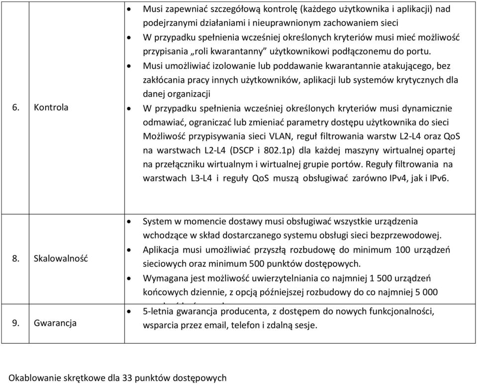 Musi umożliwiad izolowanie lub poddawanie kwarantannie atakującego, bez zakłócania pracy innych użytkowników, aplikacji lub systemów krytycznych dla danej organizacji W przypadku spełnienia wcześniej