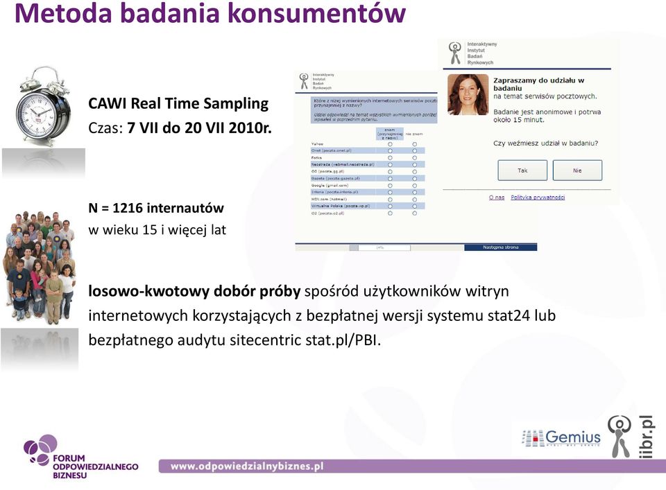 N = 1216 internautów w wieku 15 i więcej lat losowo-kwotowy dobór próby