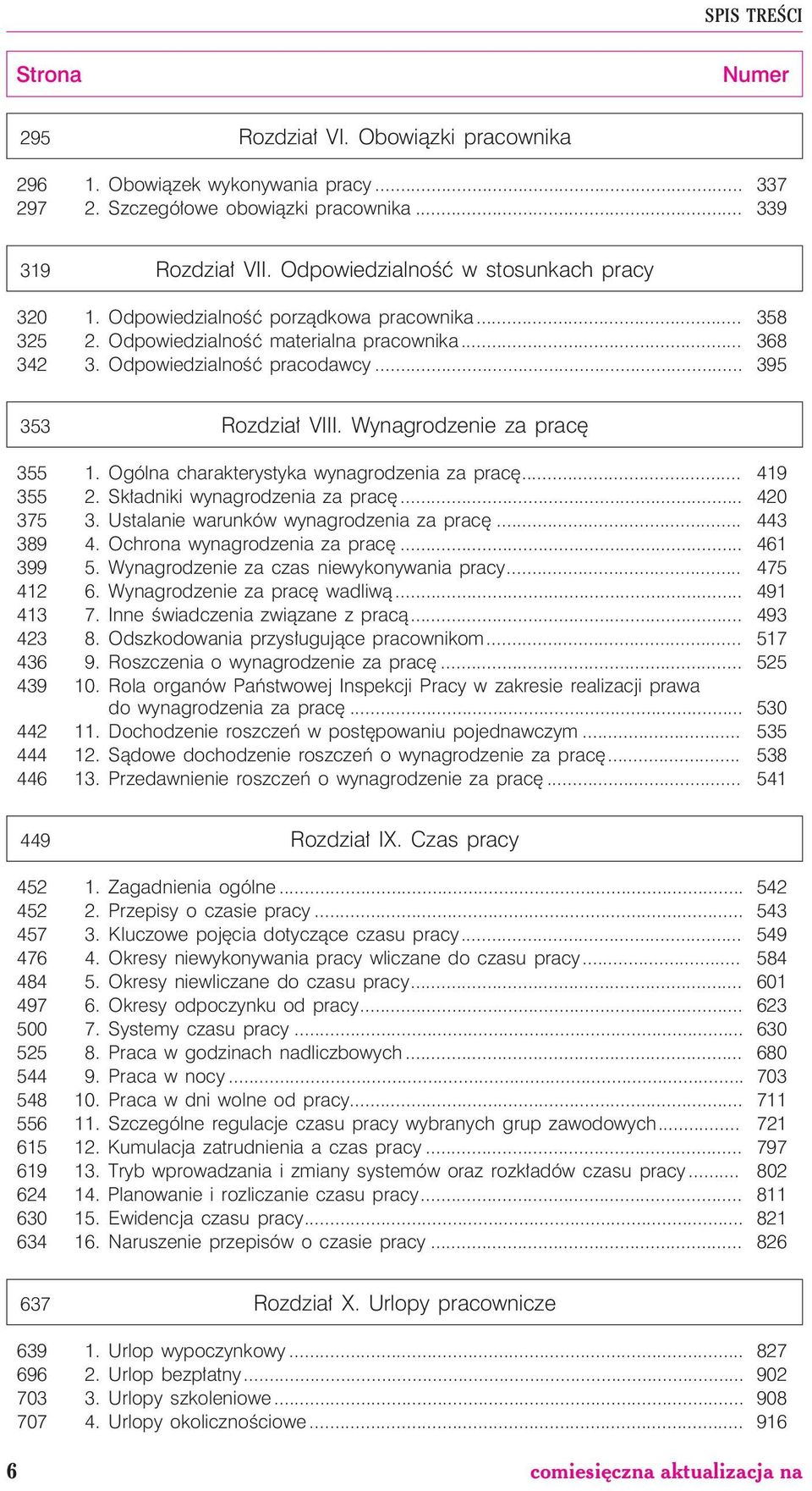 Wynagrodzenie za pracê 355 1. Ogólna charakterystyka wynagrodzenia za pracê... 419 355 2. Sk³adniki wynagrodzenia za pracê... 420 375 3. Ustalanie warunków wynagrodzenia za pracê... 443 389 4.