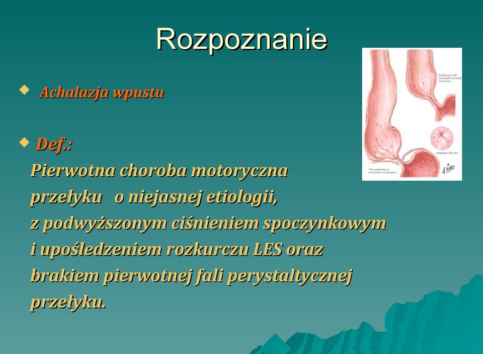 etiologii, z podwyższonym ciśnieniem spoczynkowym i