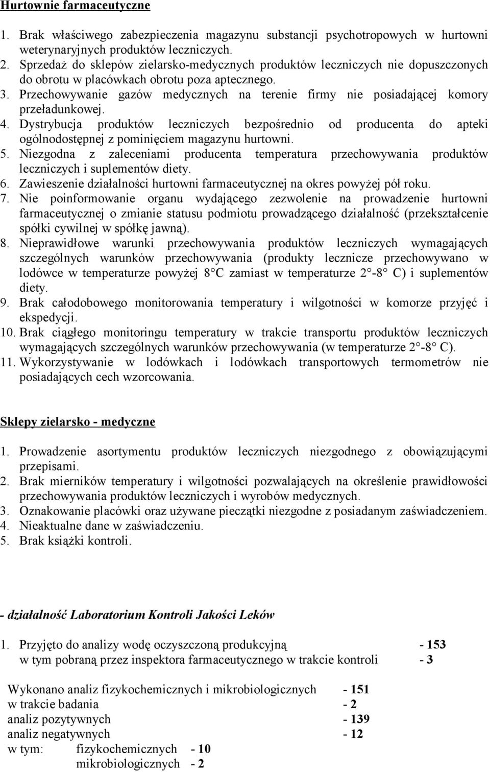 Przechowywanie gazów medycznych na terenie firmy nie posiadającej komory przeładunkowej. 4.