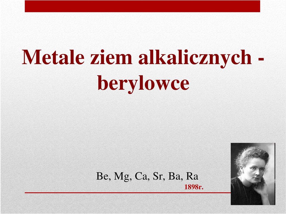 berylowce Be,