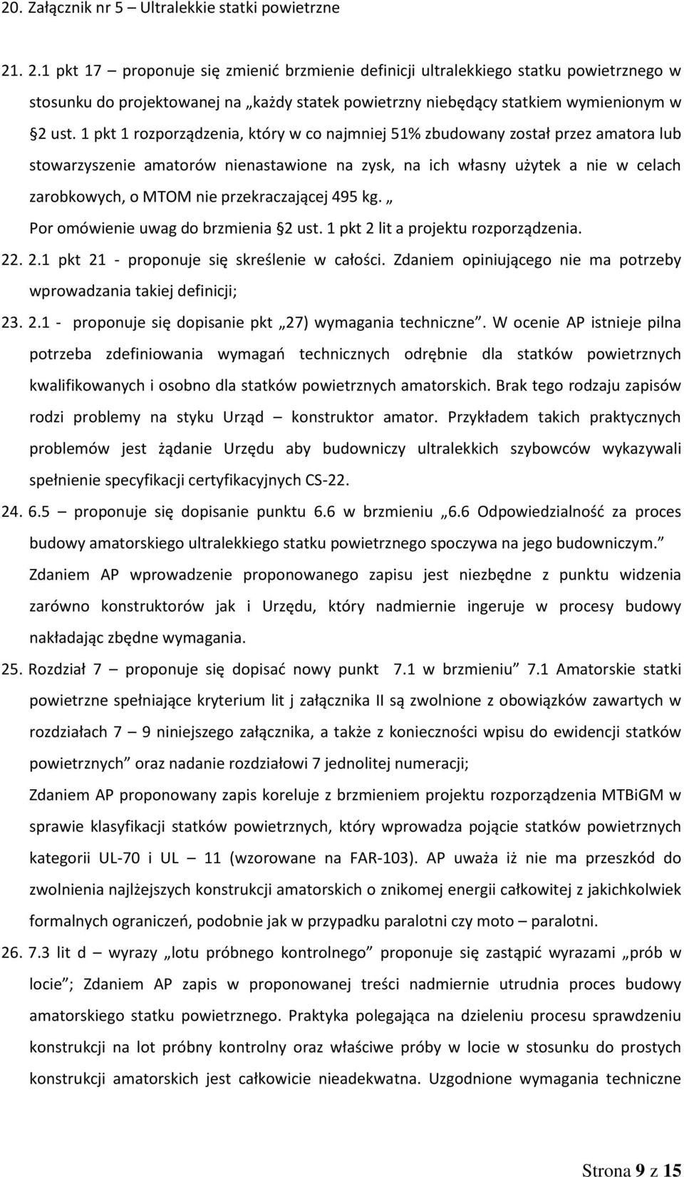 1 pkt 1 rozporządzenia, który w co najmniej 51% zbudowany został przez amatora lub stowarzyszenie amatorów nienastawione na zysk, na ich własny użytek a nie w celach zarobkowych, o MTOM nie