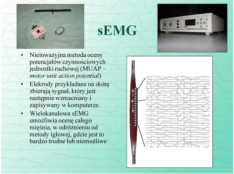 jest następnie wzmacniany i zapisywany w komputerze.