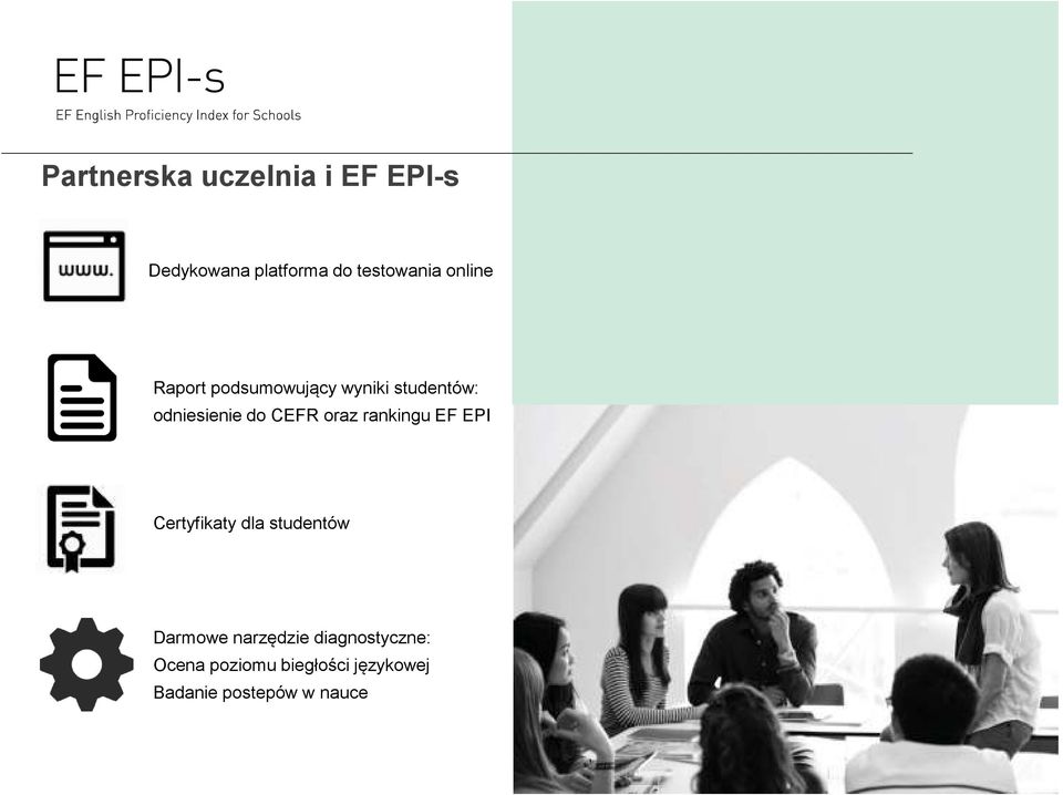 oraz rankingu EF EPI Certyfikaty dla studentów Darmowe narzędzie