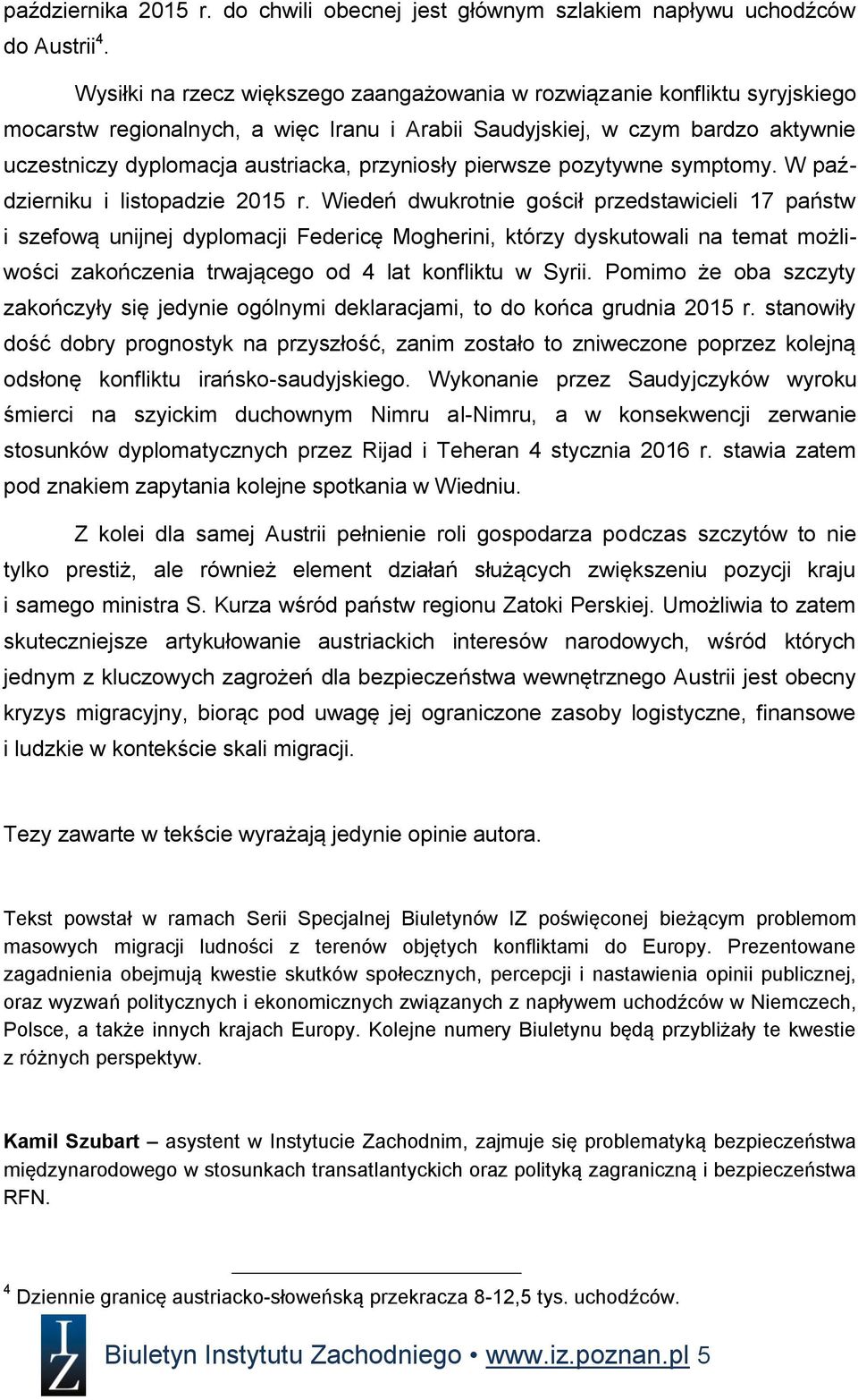 przyniosły pierwsze pozytywne symptomy. W październiku i listopadzie 2015 r.