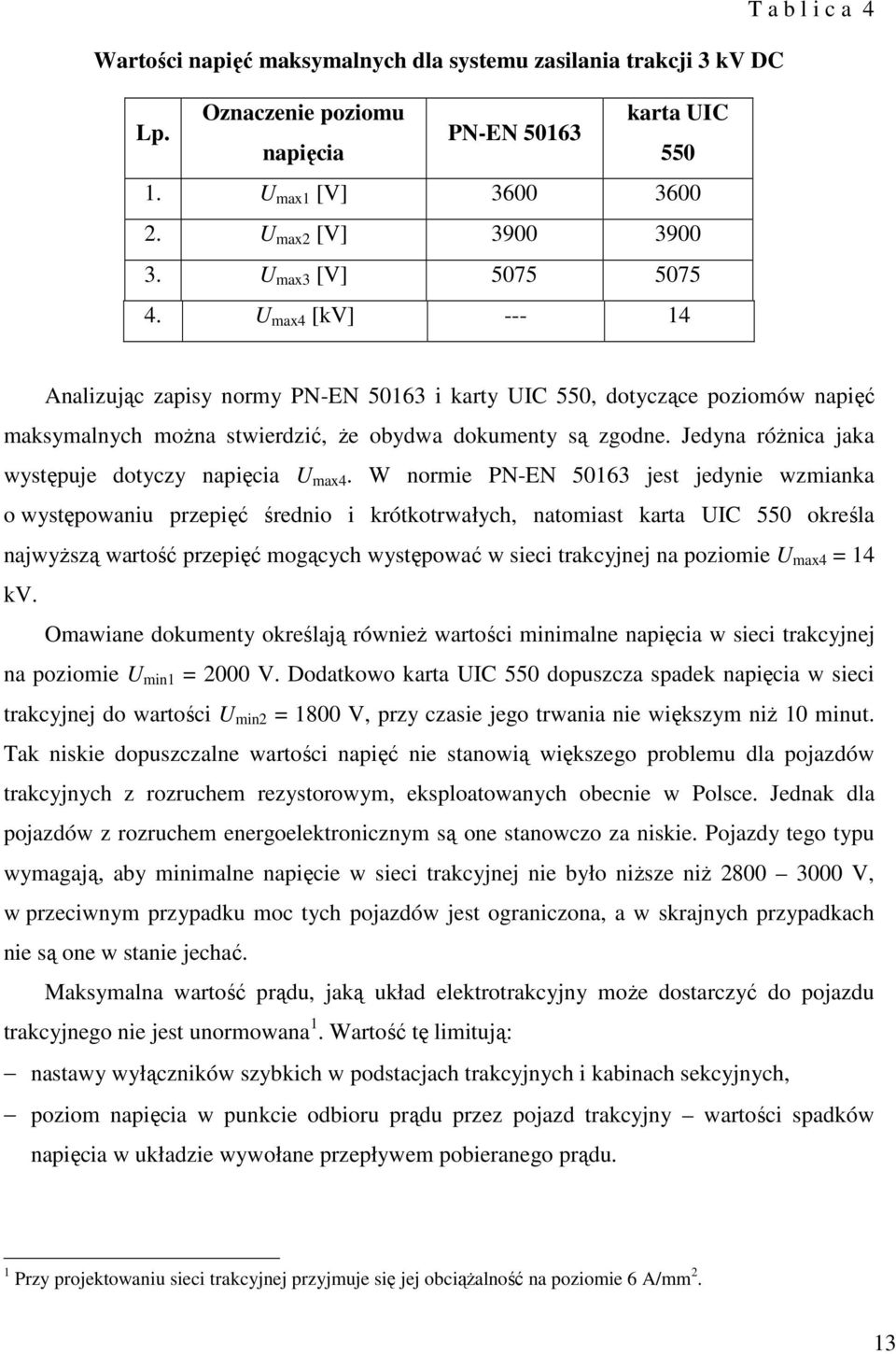 Jedyna róŝnica jaka występuje dotyczy napięcia U max4.