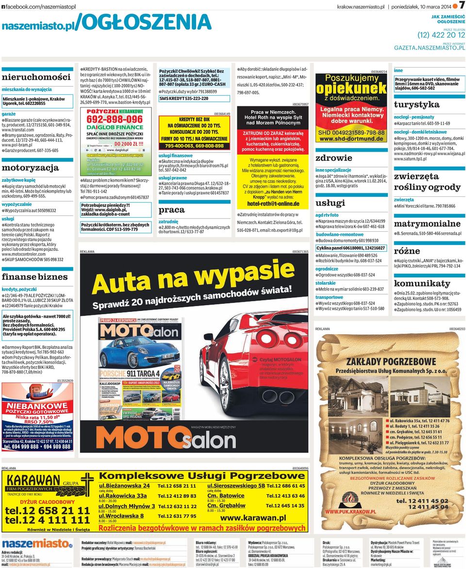 com abramygarażowe, ogrodzenia. Raty. Producent. 12/372-29-40, 665-444-113, www.pol-bram.pl agarażeproducent. 607-335-605 motoryzacja zabytkowekupię akupięstarysamochódlubmotocykl min. 40-letni.