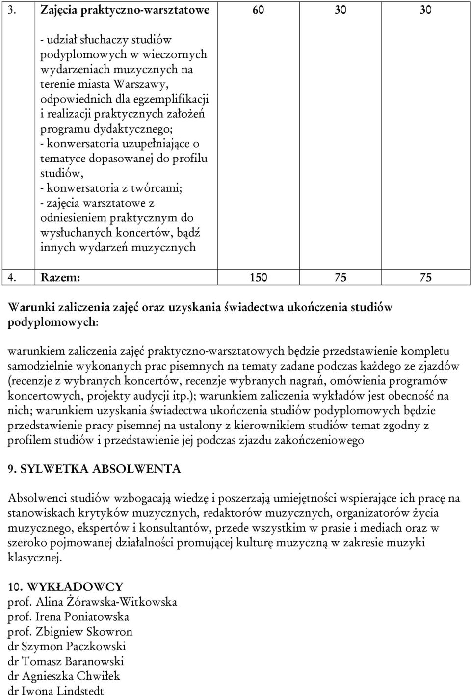 wysłuchanych koncertów, bądź innych wydarzeń muzycznych 4.