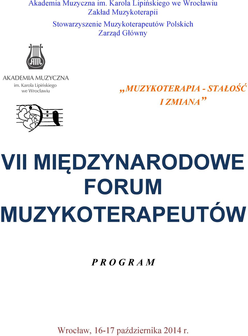 MUZYKOTERAPIA - STAŁOŚĆ I ZMIANA VII