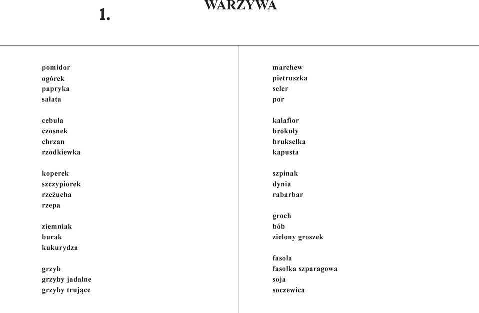 rzeżucha rzepa ziemniak burak kukurydza grzyb grzyby jadalne grzyby trujące