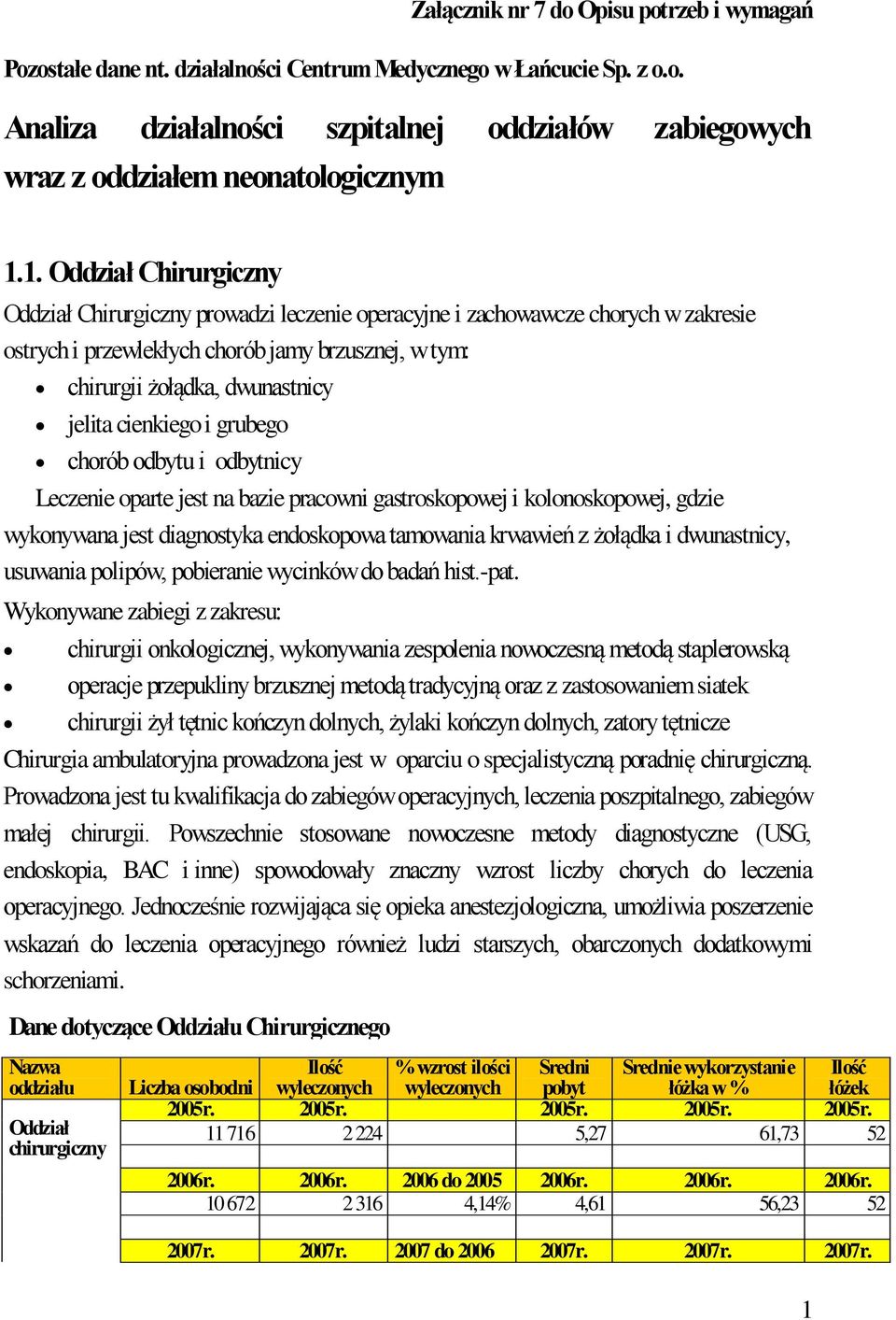 cienkiego i grubego chorób odbytu i odbytnicy Leczenie oparte jest na bazie pracowni gastroskopowej i kolonoskopowej, gdzie wykonywana jest diagnostyka endoskopowa tamowania krwawień z żołądka i