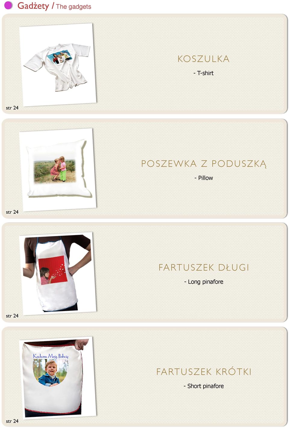 Pillow FARTUSZEK DŁUGI - Long