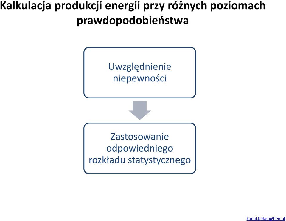 Uwzględnienie niepewności