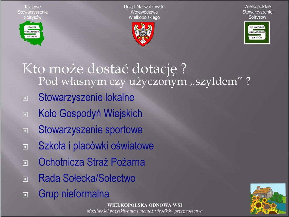 lokalne Koło Gospodyń Wiejskich sportowe Szkoła