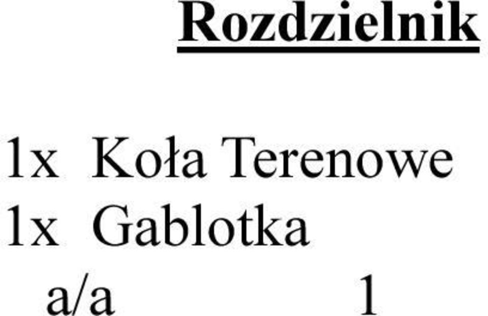 Terenowe 1x