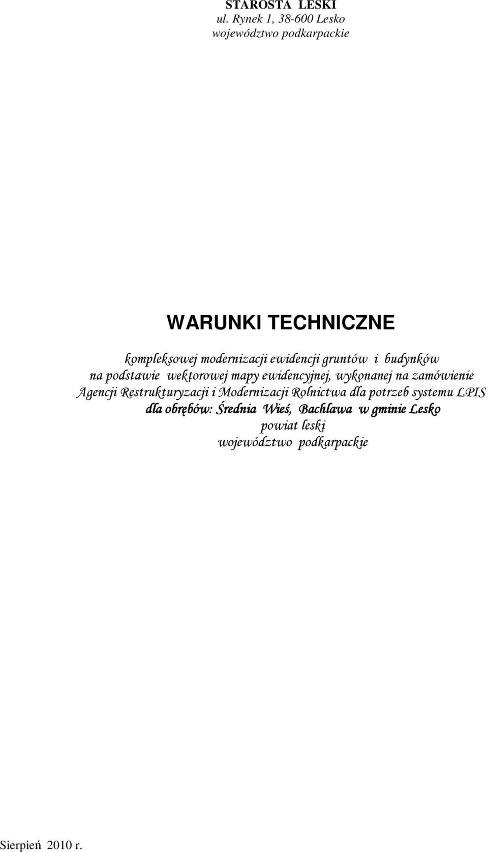 ewidencji gruntów i budynków na podstawie wektorowej mapy ewidencyjnej, wykonanej na zamówienie