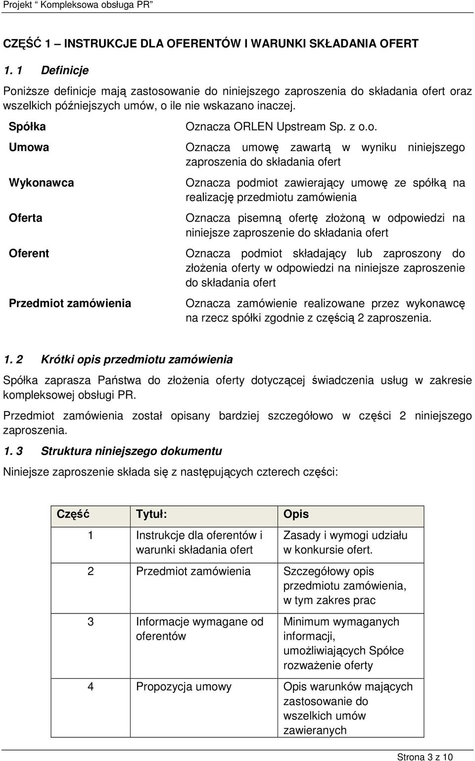 Zaproszenie Do Składania Ofert Pdf