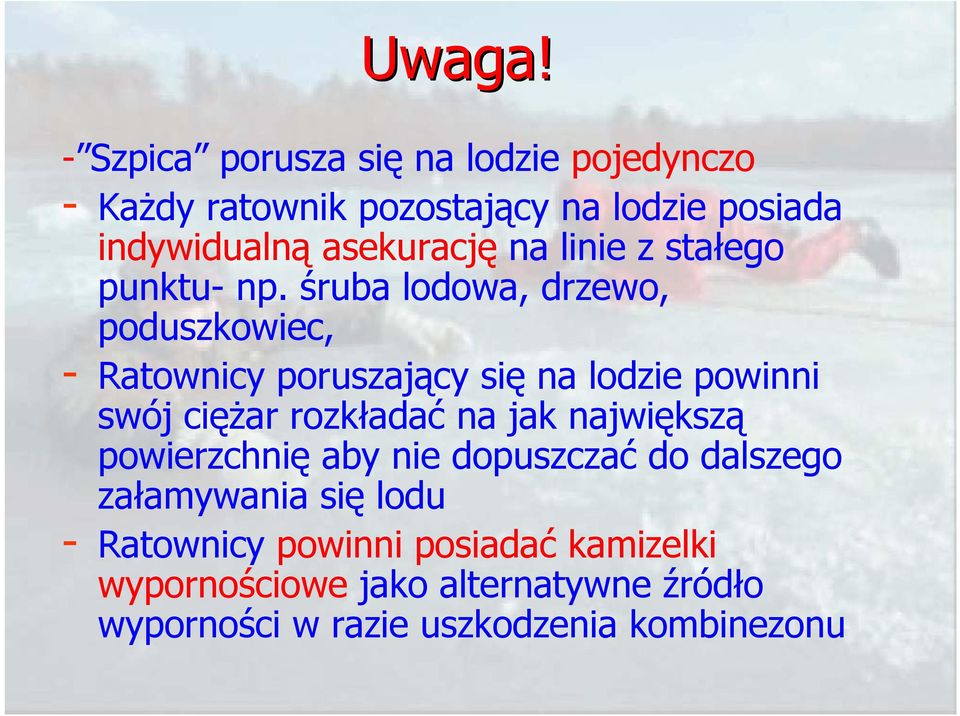 na linie z stałego punktu- np.