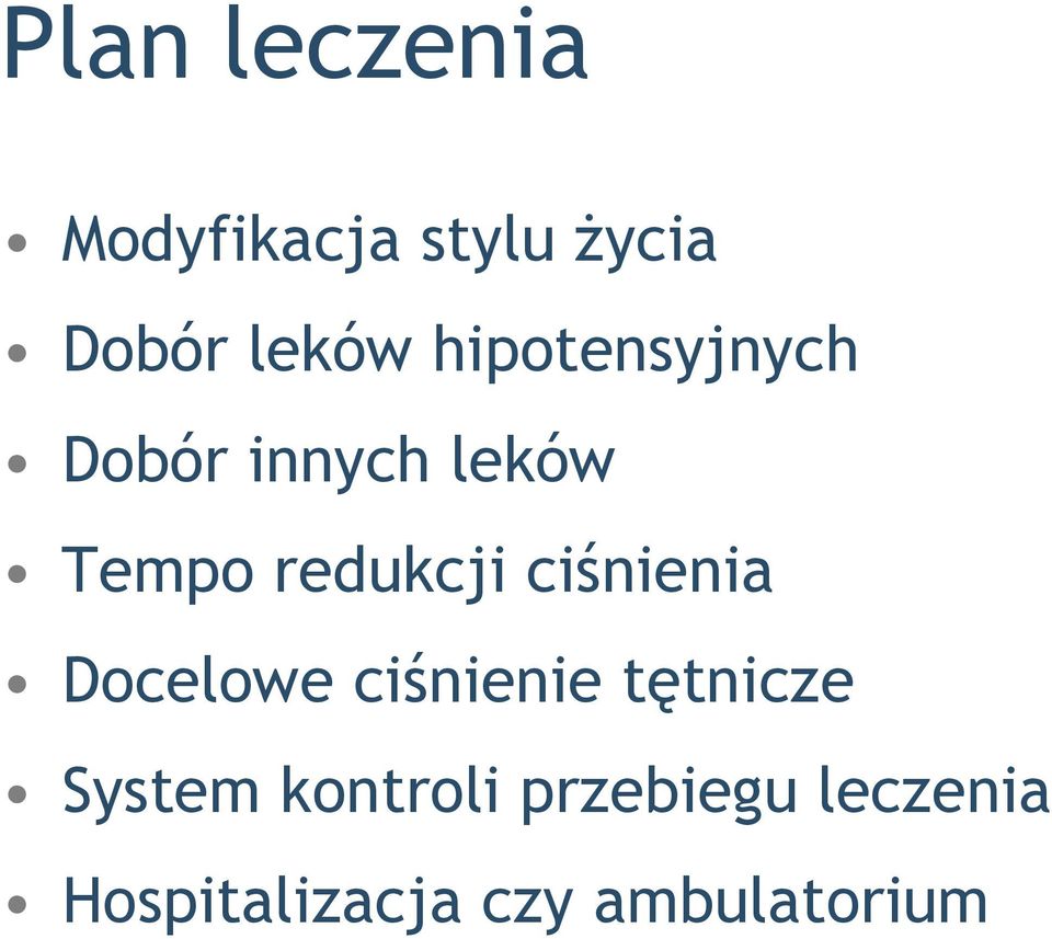 ciśnienia Docelowe ciśnienie tętnicze System