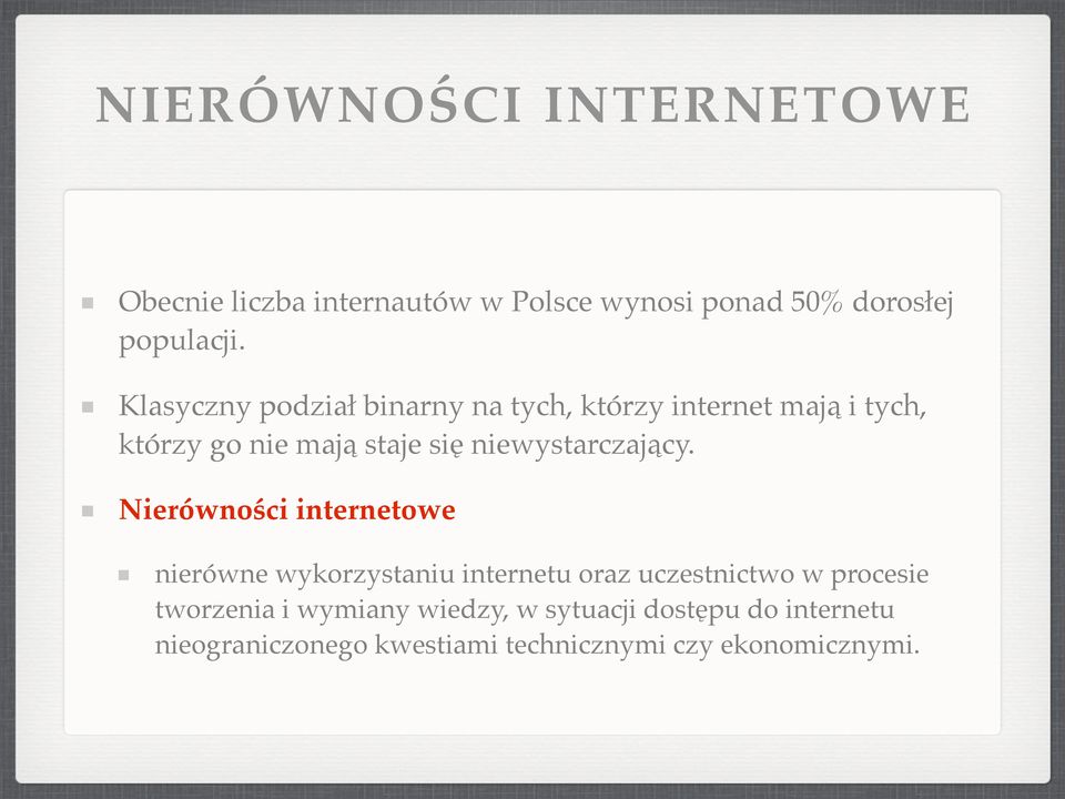 niewystarczający.