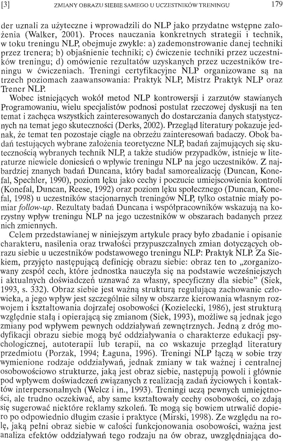 uczestników treningu; d) om ów ienie rezultatów uzyskanych przez uczestników tre ningu w ćwiczeniach.