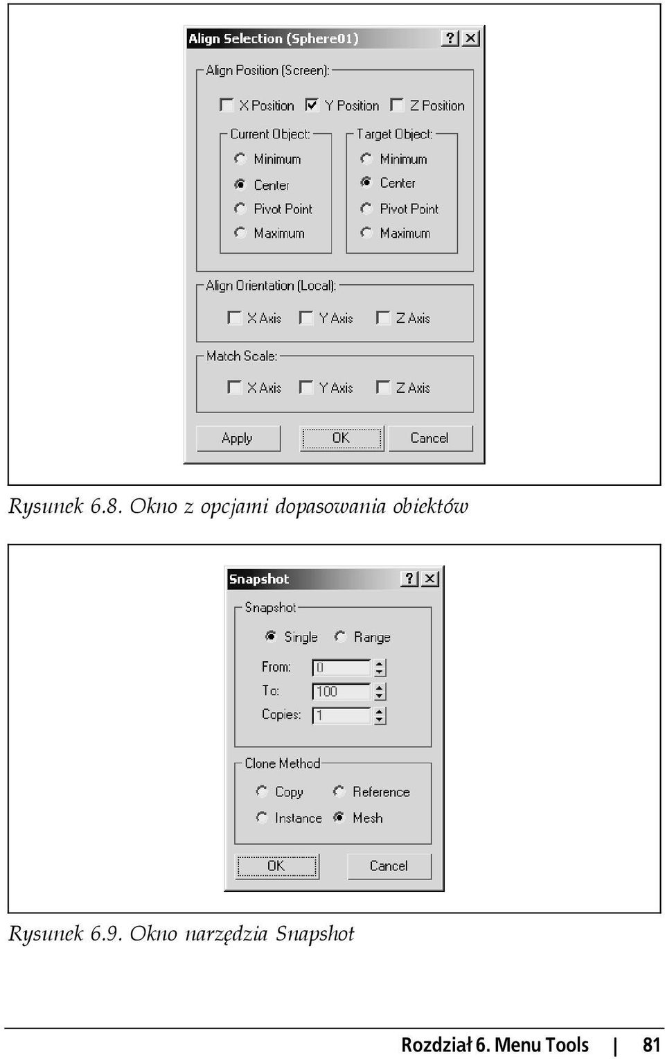 obiektów Rysunek 6.9.