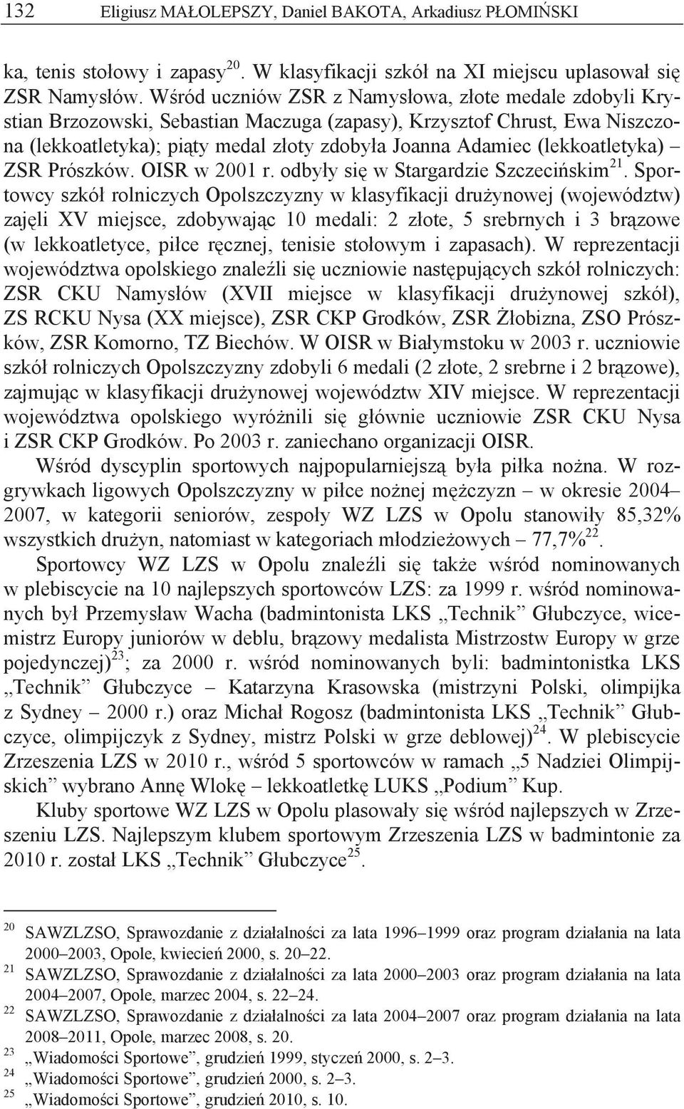 (lekkoatletyka) ZSR Prószków. OISR w 2001 r. odby y si w Stargardzie Szczeci skim 21.