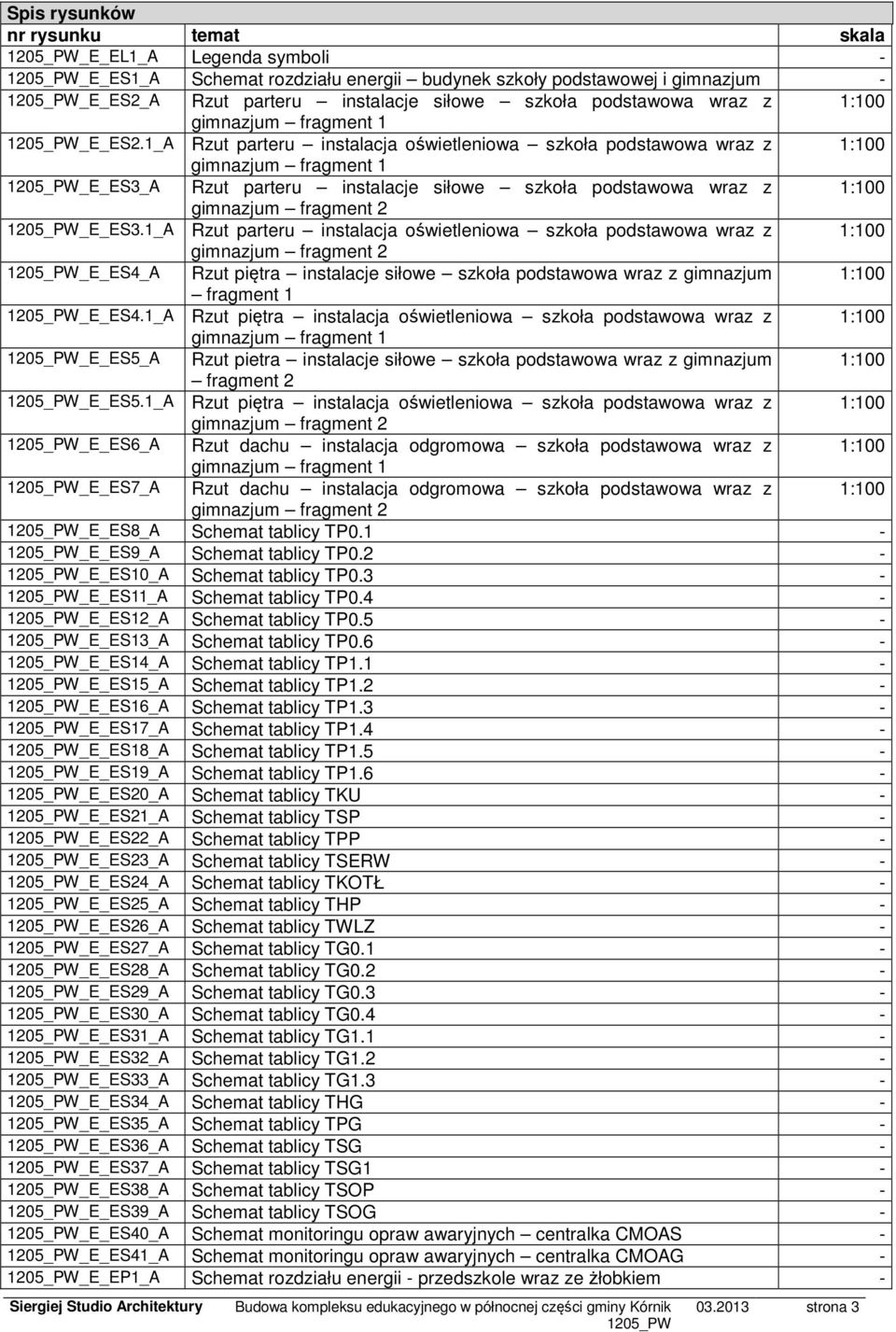 1_A Rzut parteru instalacja oświetleniowa szkoła podstawowa wraz z 1:100 gimnazjum fragment 1 _E_ES3_A Rzut parteru instalacje siłowe szkoła podstawowa wraz z 1:100 gimnazjum fragment 2 _E_ES3.