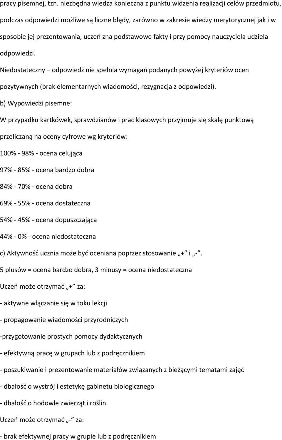 zna podstawowe fakty i przy pomocy nauczyciela udziela odpowiedzi.