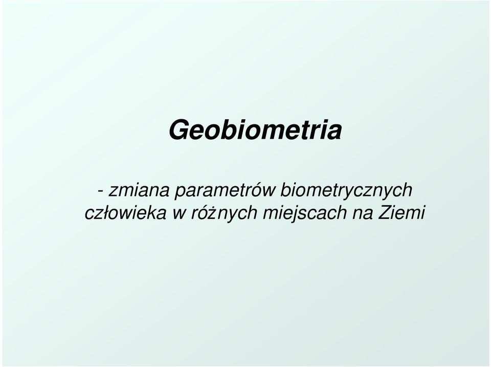 biometrycznych