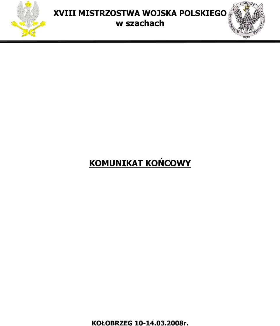 szachach KOMUNIKAT