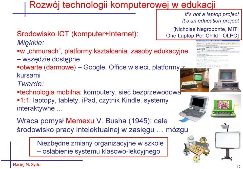 ipad, czytnik Kindle, systemy interaktywne Wraca pomysł Memexu V.