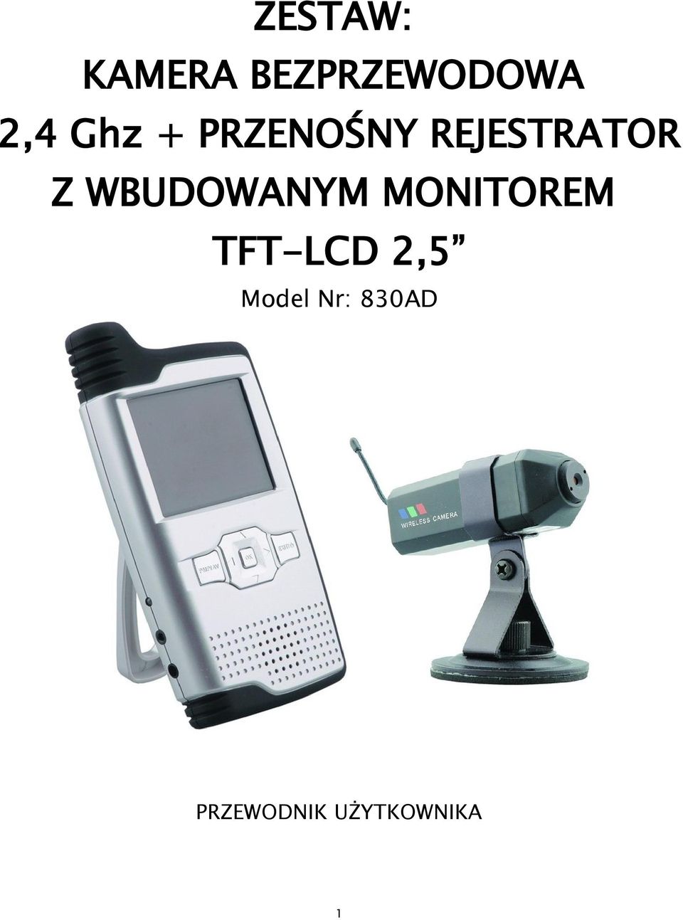 WBUDOWANYM MONITOREM TFT-LCD 2,5