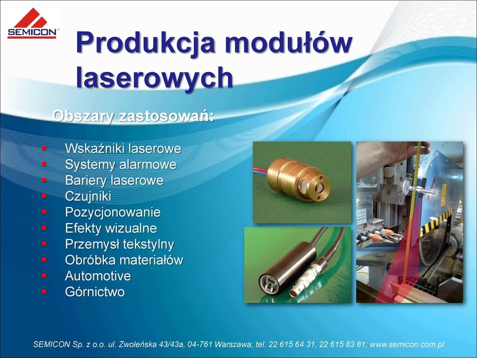 laserowe Czujniki Pozycjonowanie Efekty wizualne